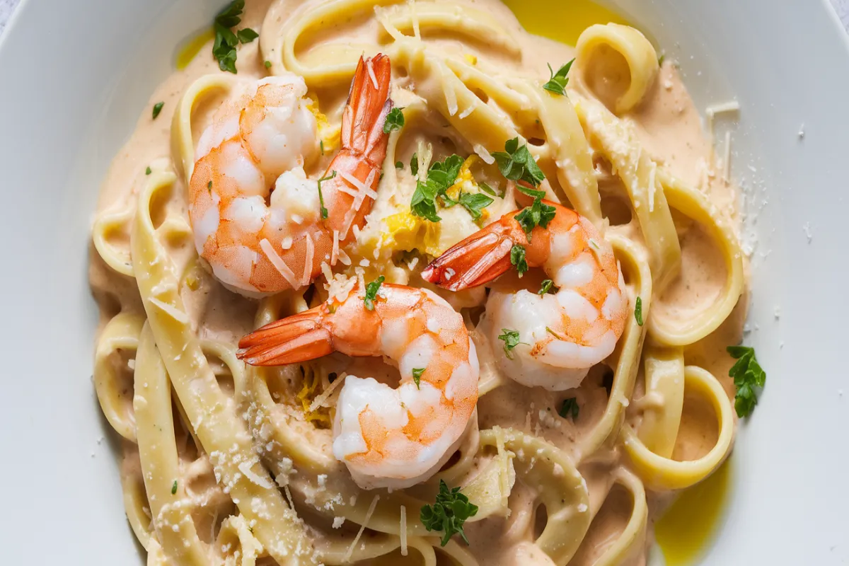 Creamy Shrimp Pasta Ingredients