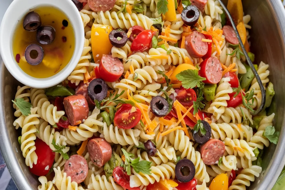 Pasta Salad with Summer Sausage